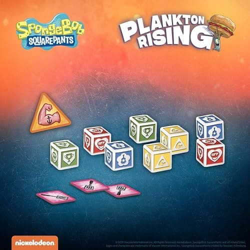 USAOPOLY Spongebob: Plankton Rising Cooperative Dice and Card Game | Featuring Artwork & Characters from Nickelodeon's Spongebob Squarepants Cartoon | Officially Licensed Spongebob Game thumbnail 8