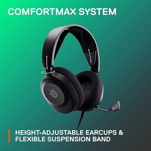SteelSeries Arctis Nova 1 Multi-System Gaming Headset — Hi-Fi Drivers — 360° Spatial Audio — Comfort Design — Durable — Ultra Lightweight — Noise-Cancelling Mic — PC, PS5/PS4, Switch, Xbox - Black thumbnail 8