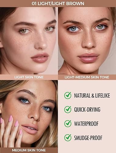 Anglicolor Freckle Pen,Freckle Stamp,Long Lasting,Waterproof,Smudge-proof,Transfer-proof,Easy to Remove,Easy Natural Sun-Kissed Makeup,Suitable for All Skin Types (01#Light) thumbnail 3