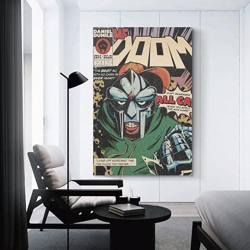 MF Doom Retro Posters & Prints on Canvas Wall Art Poster For Room Decor Unframe 12x18inch(30x45cm) thumbnail 6