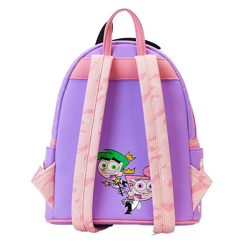 Loungefly Nickelodeon: Fairly Odd Parents Lenticular Timmy Turner with Fishbowl Cosmo and Wanda Mini-Backpack, Amazon Exclusive thumbnail 4