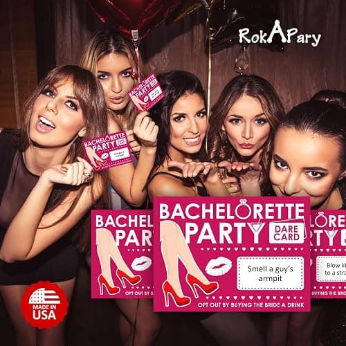 Bachelorette Dare Cards Game – 25 Hilarious Scratch-Off Challenges for Girls Night, Bridal Shower, Bride Tribe, Party Favors & Games – Fun Game for Bridesmaids & Bride-to-Be. Hot Pink. Made in USA thumbnail 7