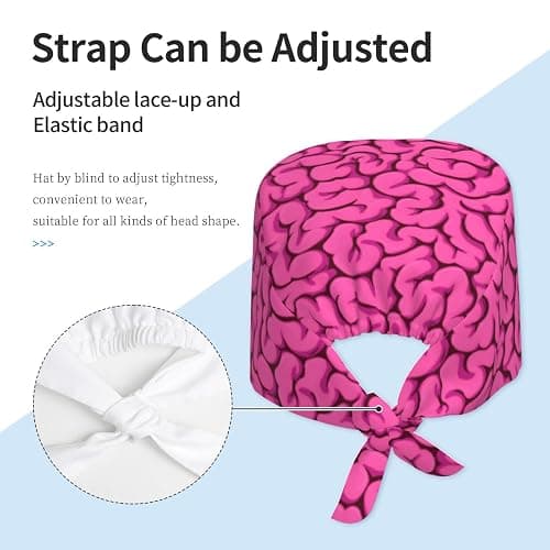 Working Cap Breathable Unisex Women Men Elastic Bandage Tie Back Hats Scrub Nursing Doctor Surgeon Cap thumbnail 4