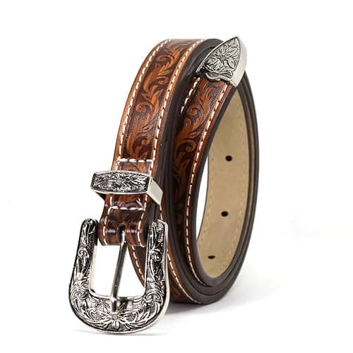 Western Fashion Cowgirl Cowboy belts for Girls Women Boys Jeans Pants Dresses - Image 1