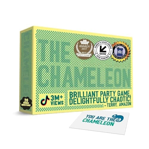 The Chameleon: Award-Winning Bluffing Board Game for Family, Adults & Friends | Includes 80 Extra Secret Words | Who is The Imposter? - Image 1
