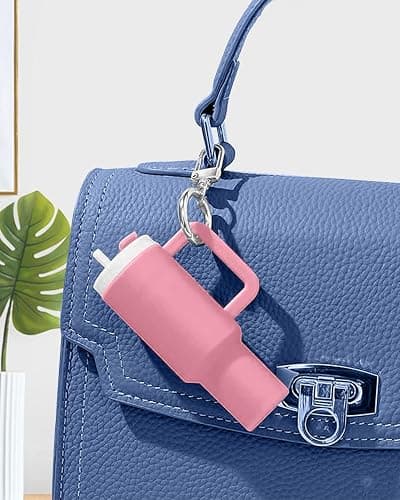 Mini-Schlüsselanhänger mit Lippenbalsam-Halter, niedlicher Becheranhänger für Schlüssel, Taschen und Geldbörsen, 9,9 cm thumbnail 5