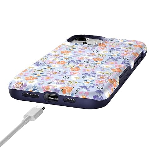 Casely iPhone 15 Case | Poppy Meadows | Pastel Floral | Bold Protective Design | Compatible with MagSafe thumbnail 8