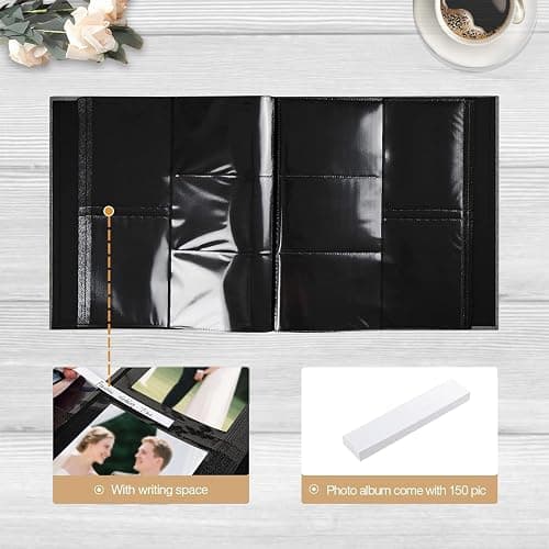 Finksy Linen Hardcover Photo Album 4x6 600 Photos Large Capacity for Family Wedding Anniversary Baby Vacation thumbnail 5