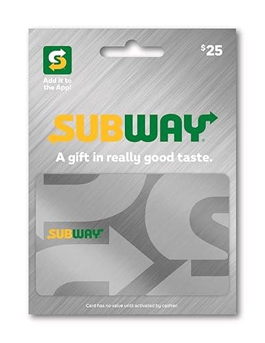 Subway Gift Card - 25 - Standard