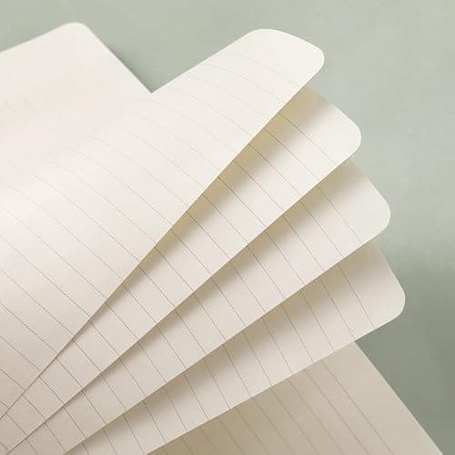Ruled Notebook/Journal - Classic Lined Journal/Notebook, 5.3" x 8.26" | Hardcover with Thick Paper, Banded + Pen Holder +Inner Pocket - Cyan thumbnail 4