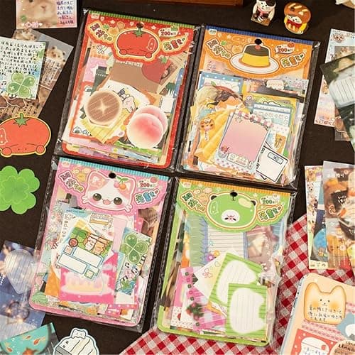 ffgguuiic Vintage Note Paper 200 Sheets Scrapbooking Decorative Paper Novelty Note Memo Pad for Scrapbooking Journal Planner thumbnail 4