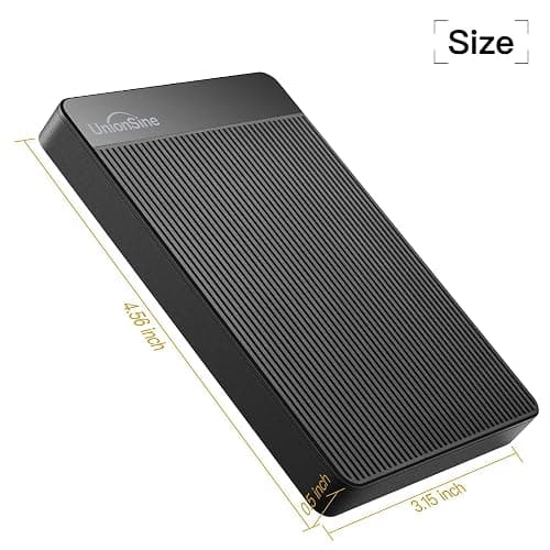 UnionSine Disque Dur Externe Portable 1To Ultra-Mince 2.5" USB 3.0, SATA, Stockage HDD pour PC, Mac, Ordinateur de Bureau, Ordinateur Portable, Wii U, Xbox, PS4 (Noir) HD2510 thumbnail 3