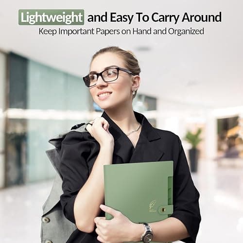 Sooez Aesthetic 8 Pocket Accordion File Organizer, Pastel Expanding File Folder for Important Document with Labels, Portable Receipt Bill Organizer for Office School Supplies, Letter Size Light Blue thumbnail 5