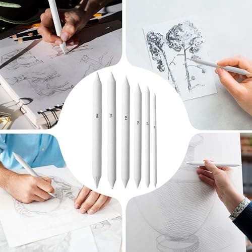 18Pcs Blending Stumps for Drawing, Paper Art Blenders, Art Blending Pencils Supplies, Drawing Pencils for Student Artist Charcoal Sketch Painting Tools, Shading Pencil for Sketching Supplies thumbnail 7