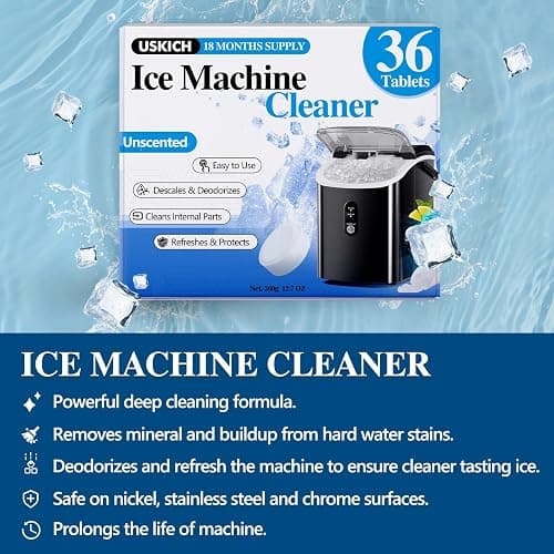 Ice Machine Cleaner Descaler Tablets-36Pack Ice Maker Cleaner Compatible with Frigidaire, Opal, GE Profile, Kitchenaid, Nickel Safe Scale Remover for Countertop, Nugget Ice Makers thumbnail 2
