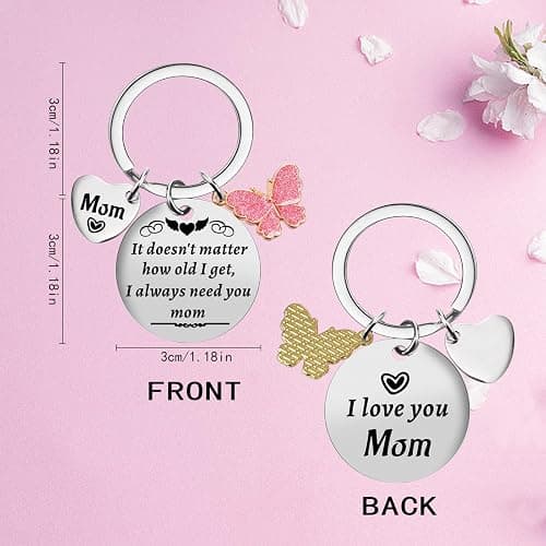 LIGETON Christmas Small Gifts for Mom from Daughter Son,Funny Birthday Mom Gifts for Wife from Husband, Stocking Stuffers Secret Santa Gift Ideas Keychain for Cool Mother Mama Grandma Women Her thumbnail 3