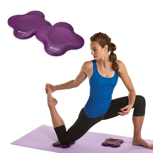 Gaiam Yoga Knee Pads (Set of 2) - Yoga Props and Accessories for Women/Men Cushions Knees and Elbows for Fitness, Travel, Meditation, Kneeling, Balance, Floor, Pilates - Image 1