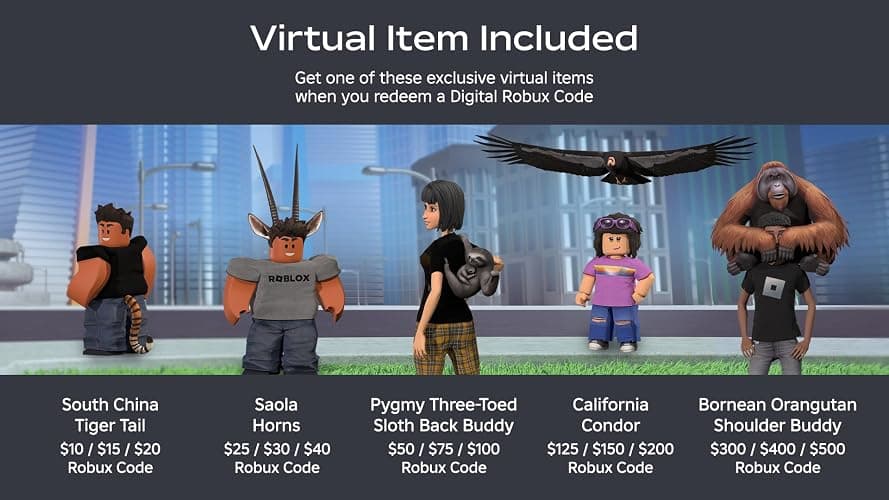 Roblox Digital Gift Card - 2,500 Robux [Includes Exclusive Virtual Item] [Digital Code] - 25 thumbnail 2