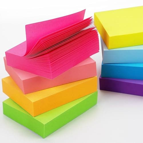 24 Pads Sticky Notes 1.5x2 inch Bright Colors Self-Stick Pads Total 1920 Sheets thumbnail 5