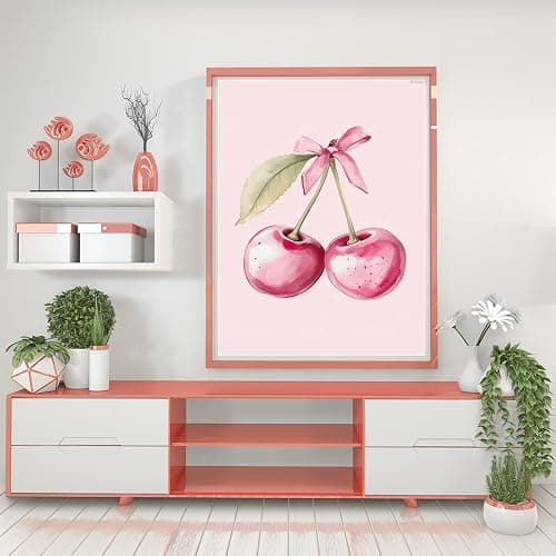 IPISSOI Watercolor Two Pink Cherry with Bow Diamond Painting Art Kit for Adults DIY Diamond Art Painting for Beginners Full Drill Round Gem Art Painting for Crafts Home Wall Decor 12x16 Inch thumbnail 2