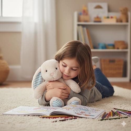 WEIGEDU Beige Cream Bunny Rabbit Stuffed Animals Plush Toys | For Kids Girls Boys Baby, Birthday Bedtime Gift, 17.7 inches thumbnail 8