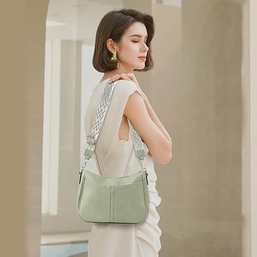 TANTOMI Crossbody Bags for Women Crossbody Purses and Wallet Vegan Leather Women's Shoulder Handbag for Everyday 2 PCS Set thumbnail 2