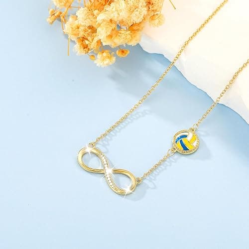 Miss Chipmunk Softball/Football/Volleyball/Soccer/Basketball Necklace for Girls,Easter Basket Stuffers Sports Accessories Gifts for Teens Girls Players Fan Coach Team thumbnail 4