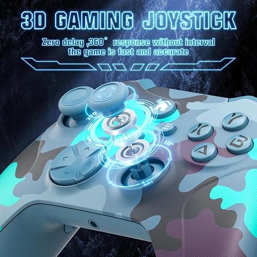 Nonbliep Wireless for Xbox Controller, Compatible with Xbox One X|S, Xbox Series X|S, PC, Special Edition Custom Wireless Controller with 6-Axis Motion Control/3.5mm Audio Jack/Dual Vibration/Turbo thumbnail 5