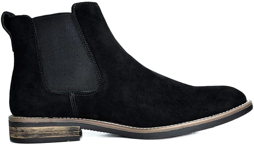 Bruno Marc Men's Suede Leather Chelsea Ankle Boots thumbnail 8