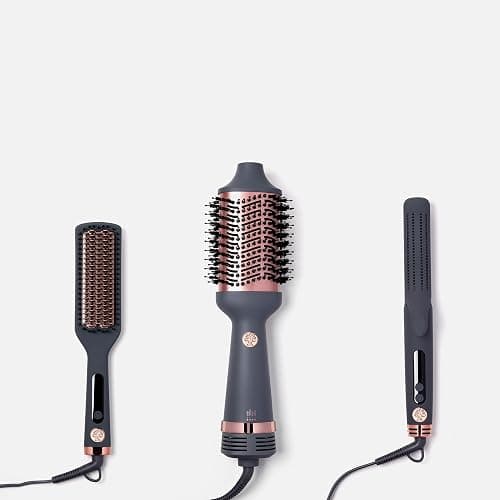 Hairitage Volumizing One Step Blow Dry Brush + Hair Dryer for Curling + Straightening - Ceramic Tourmaline Blowout Brush + Volumizer - Hair Styler for Smooth Shiny, Frizz-Free Styles - Matte Grey thumbnail 5