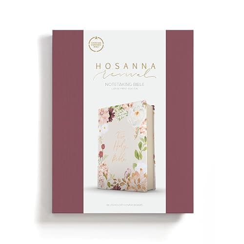 CSB Notetaking Bible, Large Print Hosanna Revival Edition, Blush Cloth Over Board, Black Letter, Single-Column, Journaling Space, Reading Plan, Easy-to-Read Bible Serif Type thumbnail 10