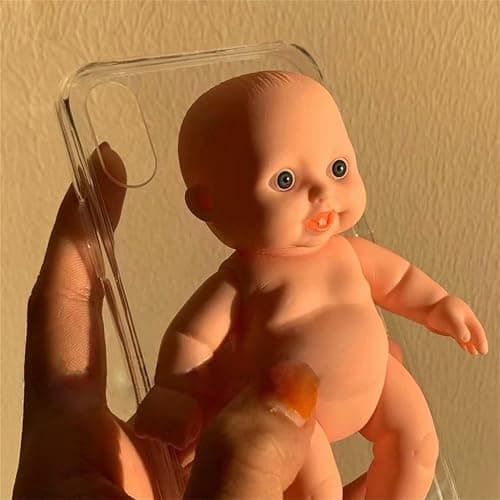 TRADAY 3D Horror Baby Phone Case for iPhone 13 Mini Funny Halloween Ugly Crazy Weird Phone Case thumbnail 2