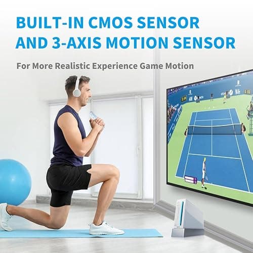 2 Sets Remote Controller for Wii, TechKen Replacement Remote Built-in Motion Plus Controller and Nunchuck (2 White) - 2 White thumbnail 5