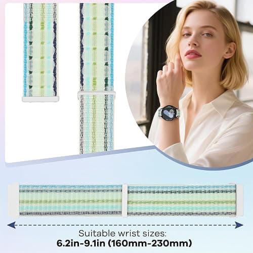 PBFairyy 20mm Watch Bands for Garmin Forerunner 55/570 42mm/165/645/245 Music/Garmin Vivoactive 6/Vivoactive 5/3/Garmin Venu/Venu Sq 2 for Men Women, 20mm Watch Straps for Amazfit Active 2/Active thumbnail 3