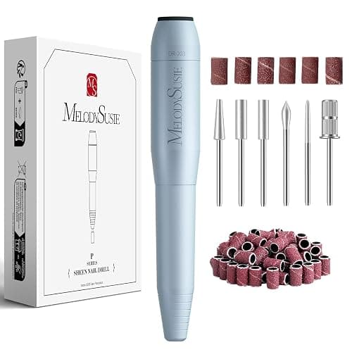 MelodySusie Pen-Shaped Portable USB Nail Drill, PC120I 20000RPM Electric Nail File with Compact Design for All Nail Care, Manicure Polishing, Shaping & Gel Removal at Home for Beginners - Image 1
