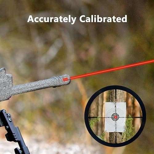 CVLIFE Bore Sight Laser 223 5.56mm/9mm/.243.308/12Gauge/7.62x39mm/.45acp Red Laser Bore Sighter with Batteries thumbnail 3
