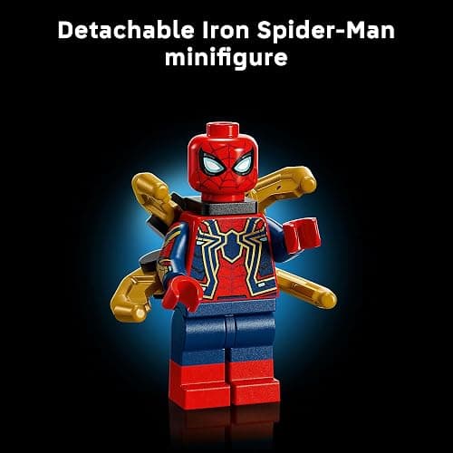 LEGO Marvel Iron Spider-Man Bust - Display Model Building Set for Adults incl. 2 Movable Arms, a Rotating Head & a Super Hero Minifigure - Collectible Avengers Gift for Fans - 76326 thumbnail 8