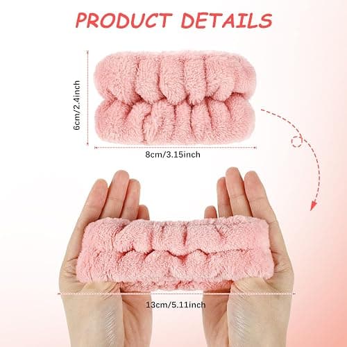 Chuangdi 4 Pairs Wrist Bands for Washing Face Wrist Spa Microfiber Wash Towel Band Scrunchies Absorbent Wristbands Sweatband for Women Prevent Liquid from Spilling(Stylish Colors) thumbnail 3