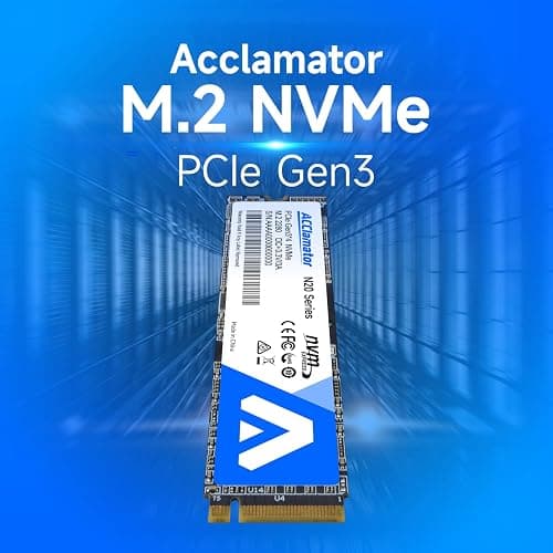 Acclamator 512GB SSD NVMe M.2 2280 PCIe Gen3x4 Internal Solid State Drive, Read Up to 2200MB/s with 3D NAND Flash Compatible with Laptop & PC Desktop N20 thumbnail 2