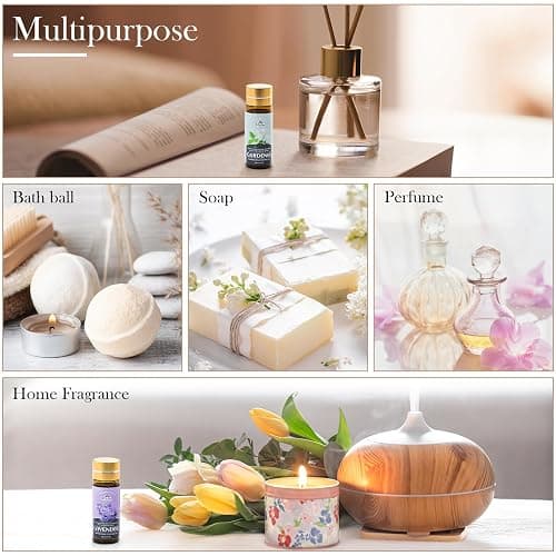 Essential Oil Set, 40 Pcs Aromatherapy Essential Oils for Diffusers for Home, 5ML Fragrance Gift Set for Skin, Soap Making, Massage, Hair Care, DIY Candle and Perfume Making thumbnail 6