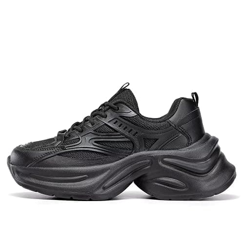 Kvovzo Women's Chunky Sneakers Fashion Platform Casual Dad Shoes Comfortable Walking Running Sport Work Gym Athletic thumbnail 4