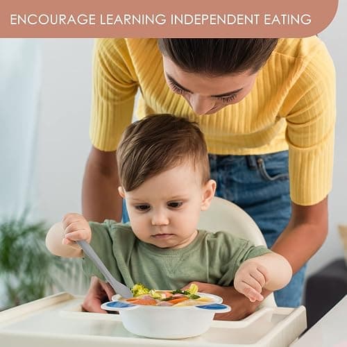 6-Piece Silicone Baby Feeding Spoons, First Stage Infant Spoons, Soft-Tip Easy on Gums I Baby Training Spoon | Infant Utensils Feeding Supplies, Dishwasher & Boil-proof thumbnail 2