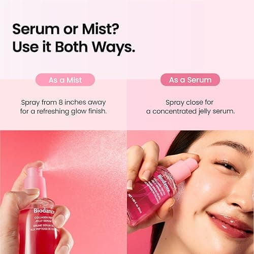 BIODANCE Collagen Peptides Jelly Serum Mist, Hydrating Face Mist, Plumping, Anti-Aging Face Spray, Sprayable Hydrogel, Travel Essentials & Self Care Gifts for Women, Korean Skin Care | 1.69 fl.oz thumbnail 8