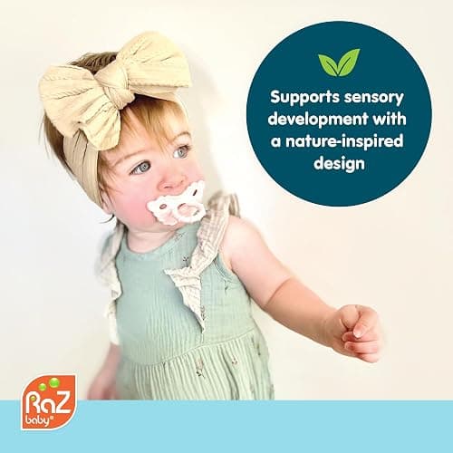 RaZbaby RaZberry Silicone Teether Pacifier – Teething Relief for Infants, Food-Grade, BPA-Free, Hands-Free Design, Natural Berrybumps Fruit Texture for Sensory Development, Freezable – Black thumbnail 3