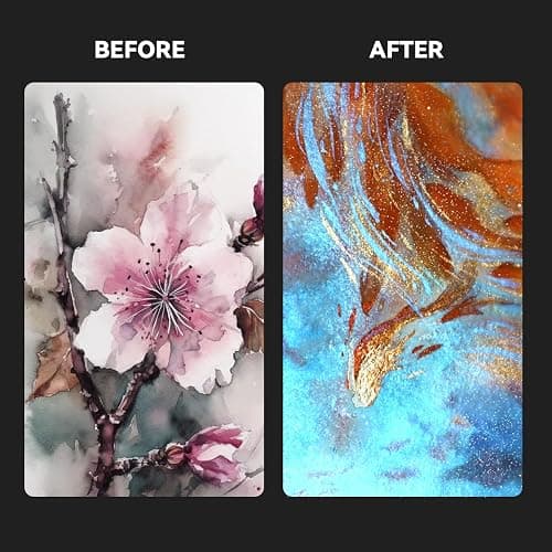 Paul Rubens Artist Watercolor Paints-Metallic Glitter Solid Colors-Pink Portable Metal Case with Palette-24 Color Set Sparkle Watercolor thumbnail 5