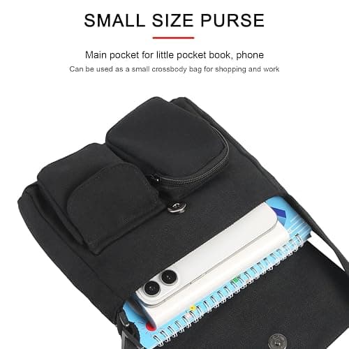 Phaoullzon Kawaii Crossbody Bag Cute Messenger Bags Canvas Shoulder Purse Gifts for Teens thumbnail 6