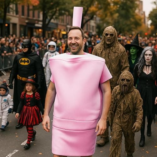 Yearntown 2 Pcs Halloween Tumbler Costume Set Funny Water Cup Outfit and Straw Headpiece for Men Women Halloween Cosplay thumbnail 5