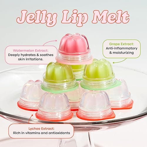 TONYMOLY Jelly Lip Melt Green Grape – Hydrating & Moisturizing Lip Balm with Green Grape Extract, Nourishing Jelly Formula, Non-Sticky Gloss, 0.31 oz thumbnail 4