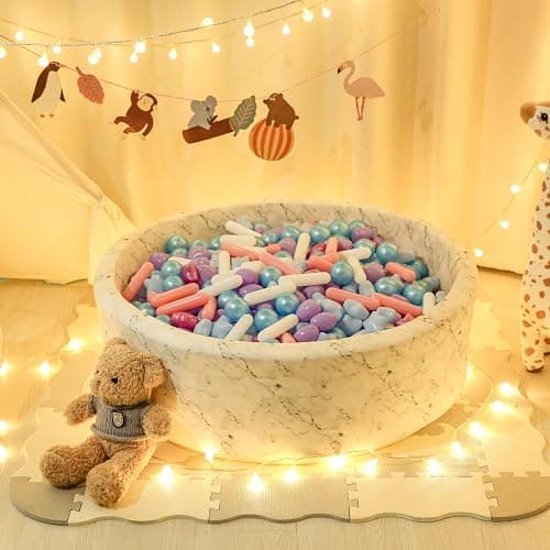 STARBOLO Ball Pit Balls for Kids -Pack of 150 200 500 Colorful Ball Pit Balls Crush Proof Plastic Toy Balls for Toddlers Ball Pit, Ball Pit Play Tent, Baby Pool Water Toys thumbnail 7