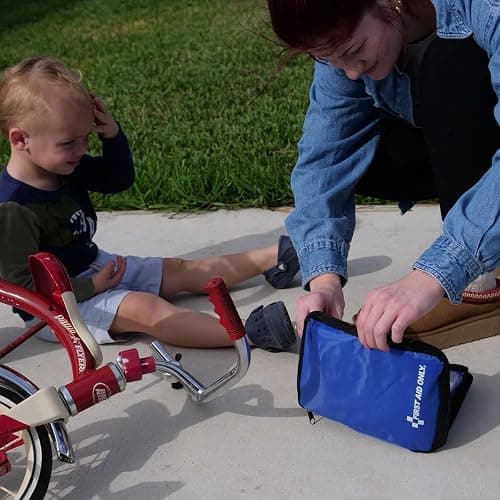 First Aid Only 298 Piece All-Purpose Emergency First Aid Kit for Home, Office, Car, Apartment, Dorm, and Camping, Travel-Friendly Compact Pouch Fits in Backpacks, Suitcases, Cabinets, and Drawers thumbnail 8